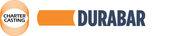 Charter Casting presents Dura-Bar®: Continuous Cast Iron Bar Stock logo